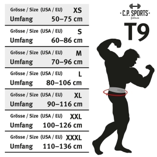 Profi-Powerlifting-Gürtel Rot XXL = 100 - 126cm
