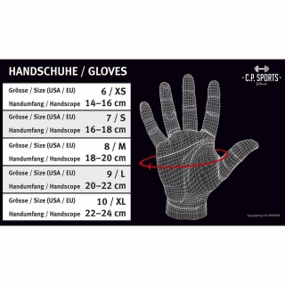 Profi-Grip-Bandagen-Handschuh - farbig neongelb XXL/11 = 24-26cm