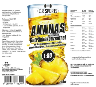 Getränkekonzentrat 1 Liter Ananas