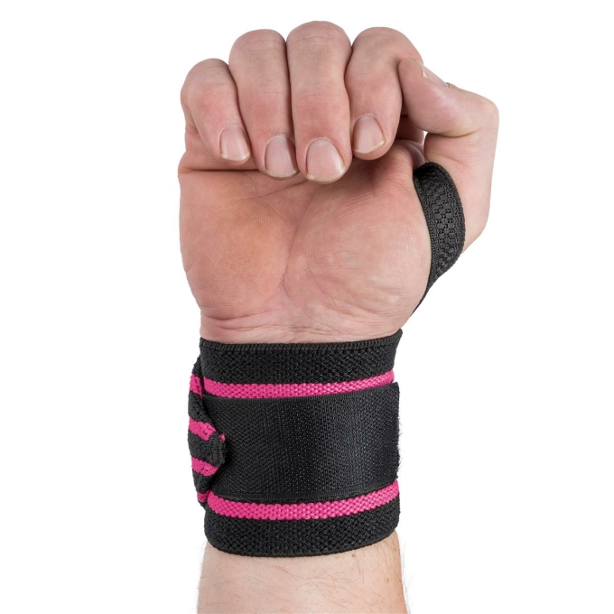 Handgelenkbandagen 30cm - Pink Schwarz