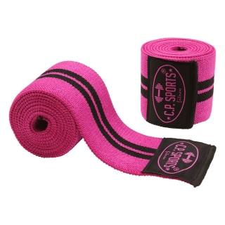 Kniebandagen 150cm - Pink Schwarz