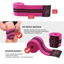 Kniebandagen 150cm - Pink Schwarz