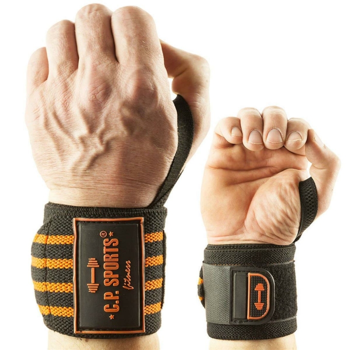 Strongman-Handgelenkbandagen 50cm orange