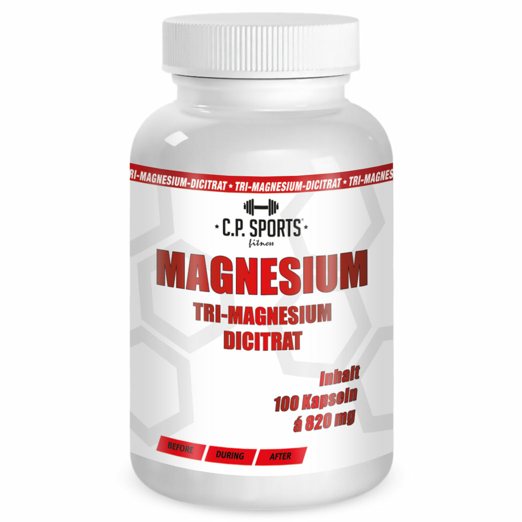 CP SPORTS 100 Kapseln Magnesium Citrat  Tri-Magnesium Dicitrat  Magnesiumcitrat 