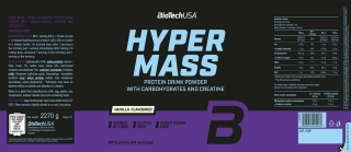 Biotech USA - Hyper Mass  - 2270g Dose Vanilla