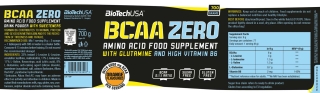 Biotech USA BCAA ZERO Aminosäuren - 700g orange