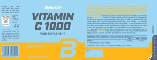 Biotech USA Vitamin C 1000 - 250 Tabletten