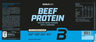 BioTech USA Beef Protein 1816g Vanille-Cinnamon