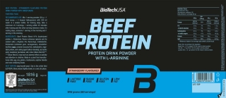 BioTech USA Beef Protein 1816g Erdbeere