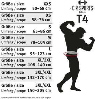 Gewichthebergürtel Leder - braun 5XL/6XL = 150 - 205 cm
