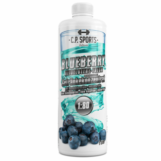 Getränkekonzentrat 1 Liter Blueberry + Pumpe
