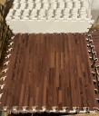 Schutzmatte Bodenmatte gebraucht 60x60cm Holzoptik