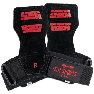 C.P.SPORTS SPIDER GRIPS – Pro Zughilfen / Power Straps mit Handgelenk Bandagen & Gelpolster 