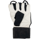 Sport und Fitness Handschuh Leder schwarz-weiß M