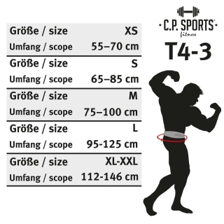Gewichthebergürtel Leder - extra breit mit Bodybuilder - 2.WAHL