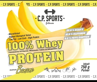 100% Whey Protein - 750g Dose Banane