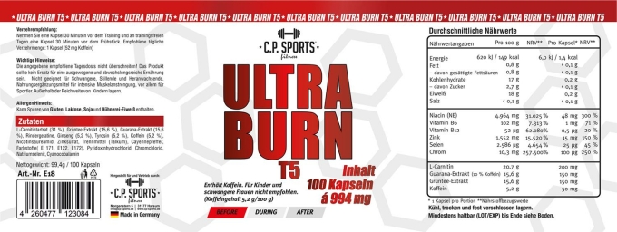 Ultra Burn T5  - 100 Kapseln
