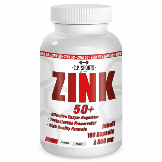 Zink 50+  - 100 Kapseln - 50mg Zink