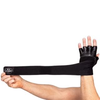 Bandagen-Handschuh Leder L/9 = 20-22cm schwarz