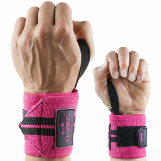 Handgelenkbandagen 30cm - pink (PAAR)