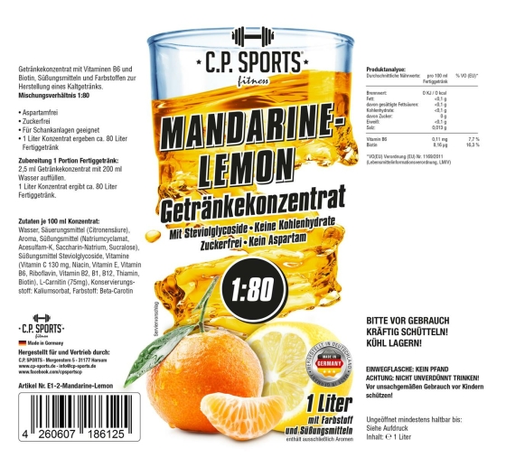 Mandarine-Lemon + Pumpe